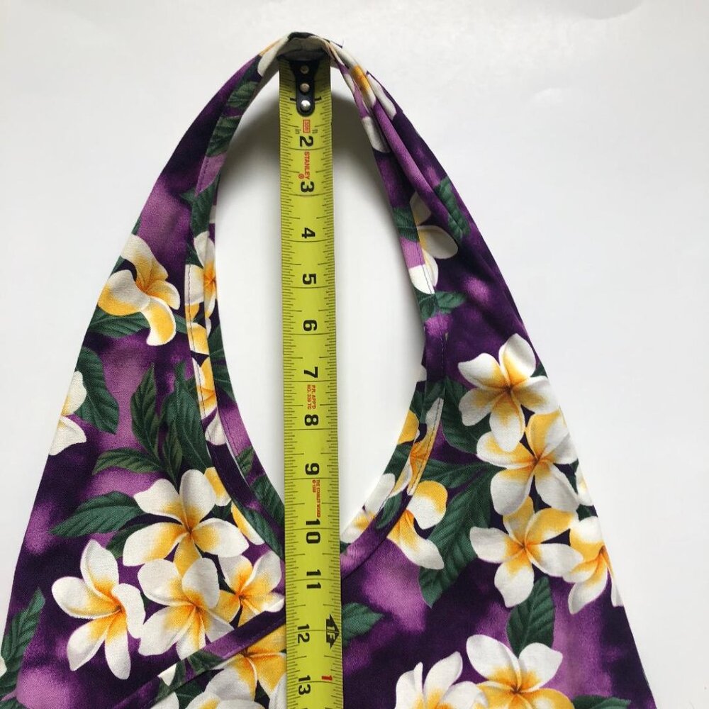 NWOT, Island Aloha Wear, Purple w/Tropical Floral, Cloth, Hobo/Beach/Tote Bag - Picture 11 of 11